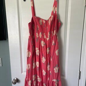 Torrid Mini Challis Smocked Skater Dress- Size 1